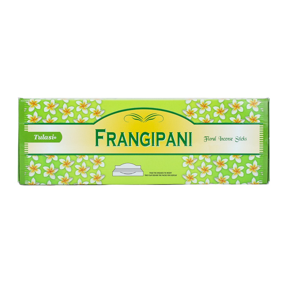 Tulasi Hexa Frangipani Incense Sticks, 6 Packs of 20 (Outer)