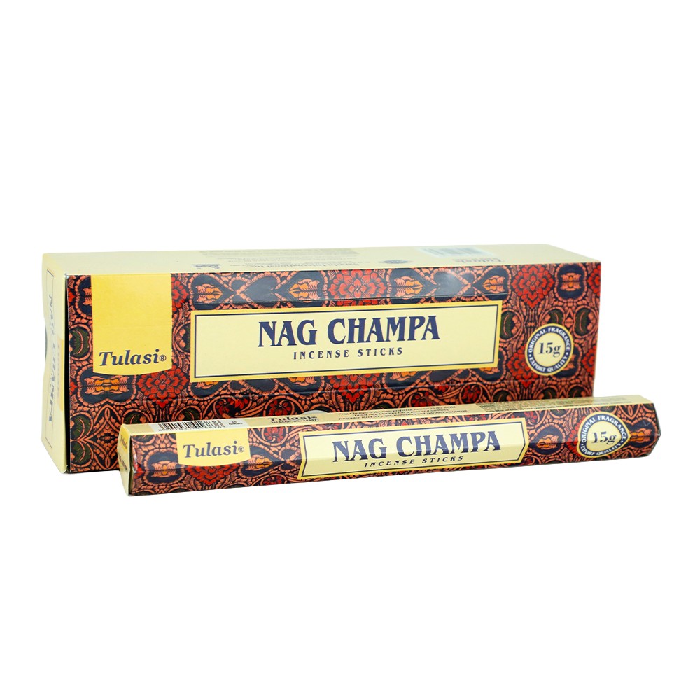 Tulasi Hexa Nag Champa Original Incense Sticks, 6 Packs of 15 (Outer)