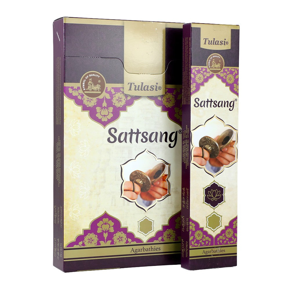 Tulasi Sattsang Incense Sticks, 6 x 25 g (Outer)