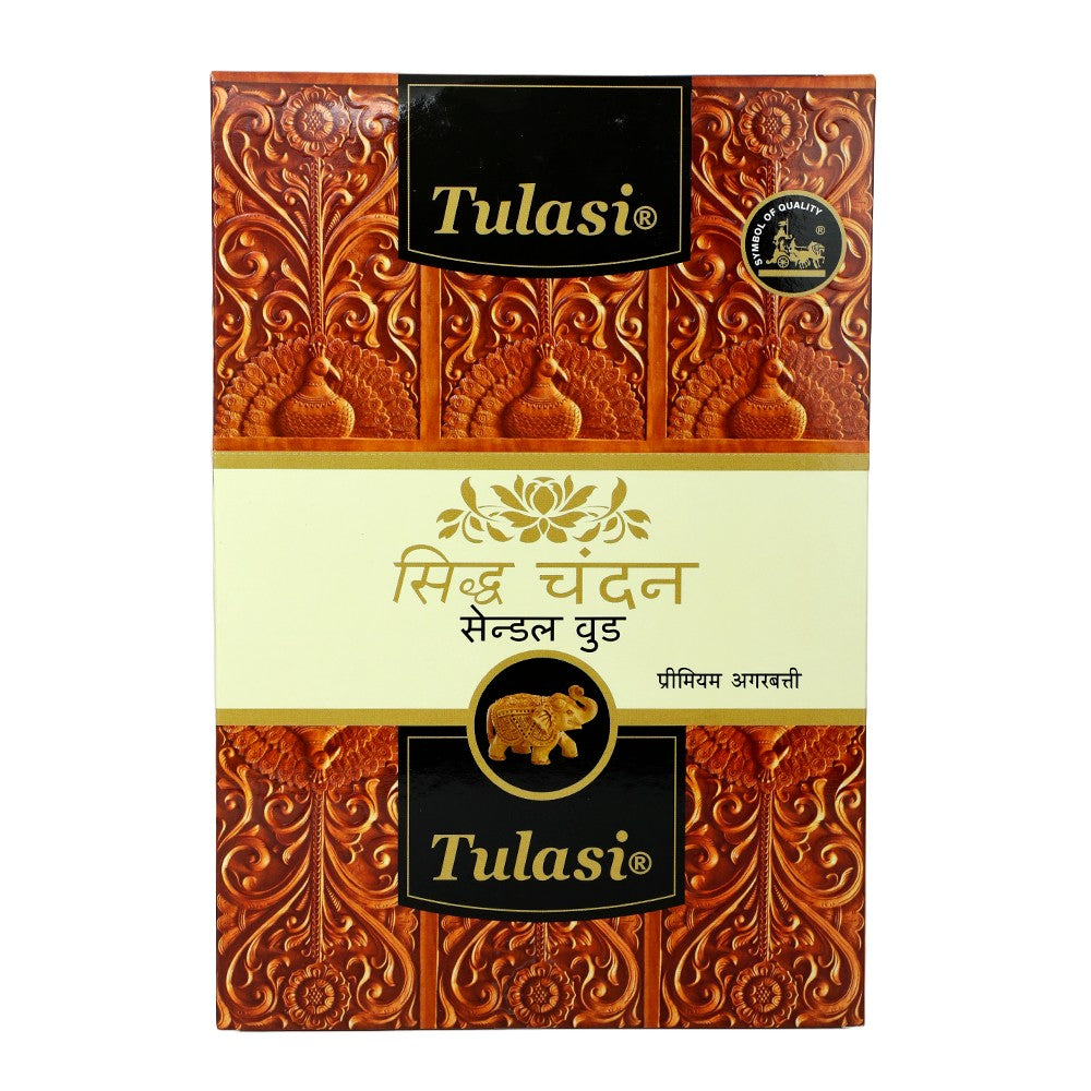 Tulasi Siddha Chandan Incense Sticks, 6 x 25 g (Outer)