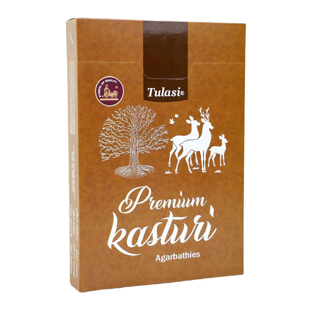 Tulasi Premium Kasturi Incense Sticks, 6 x 25 g (Outer)