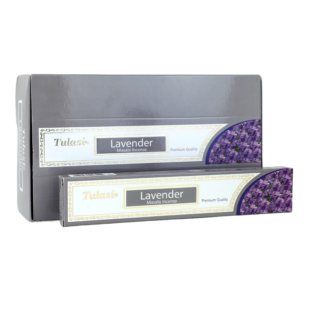 Tulasi Premium Masala Lavender Incense Sticks, 12 x 15 g (Outer)