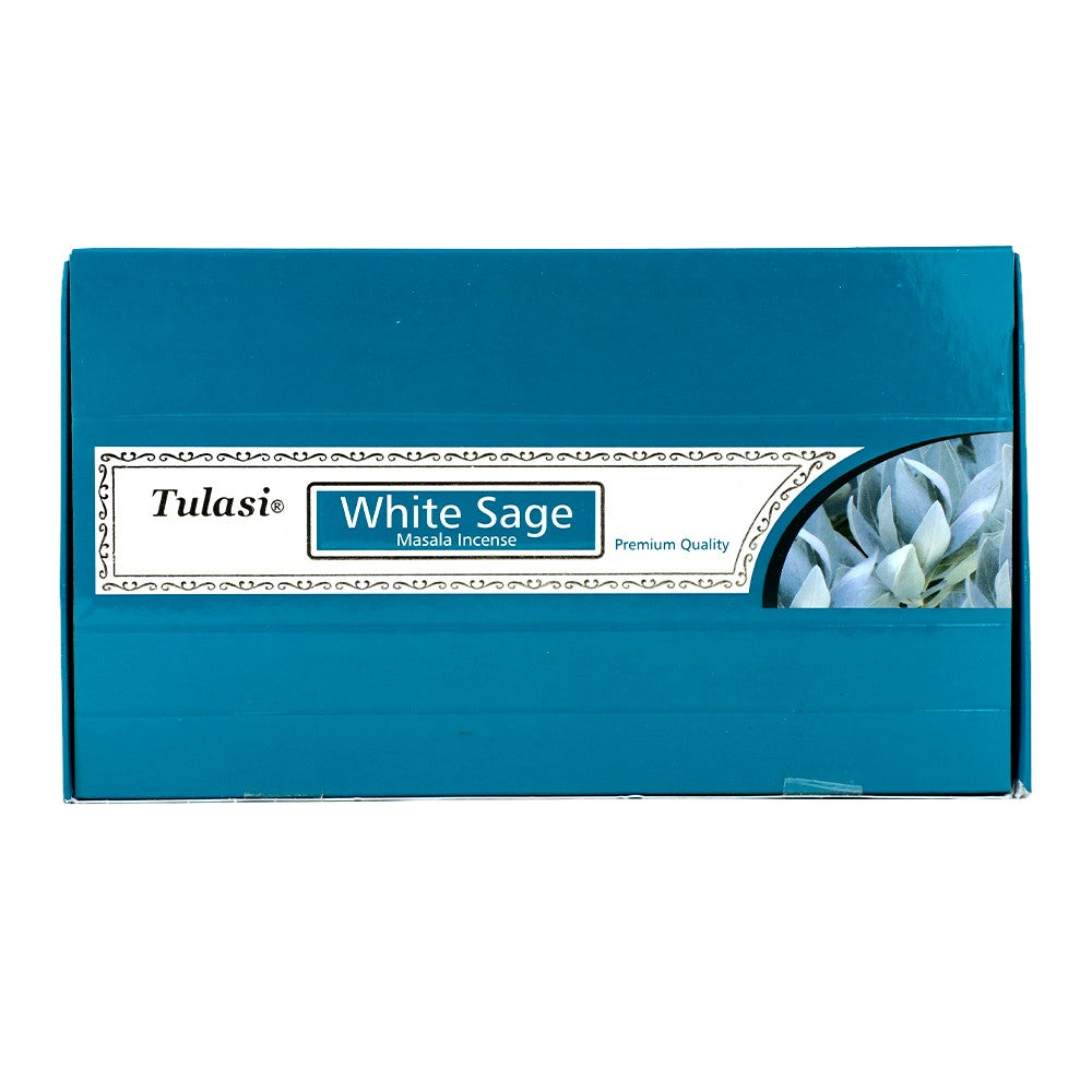 Tulasi Premium Masala White Sage Incense Sticks, 12 x 15 g (Outer)