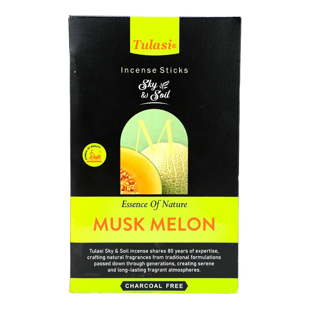 Tulasi Sky & Soil Musk Melon Incense Sticks, 12 Packs of 12 (Outer)