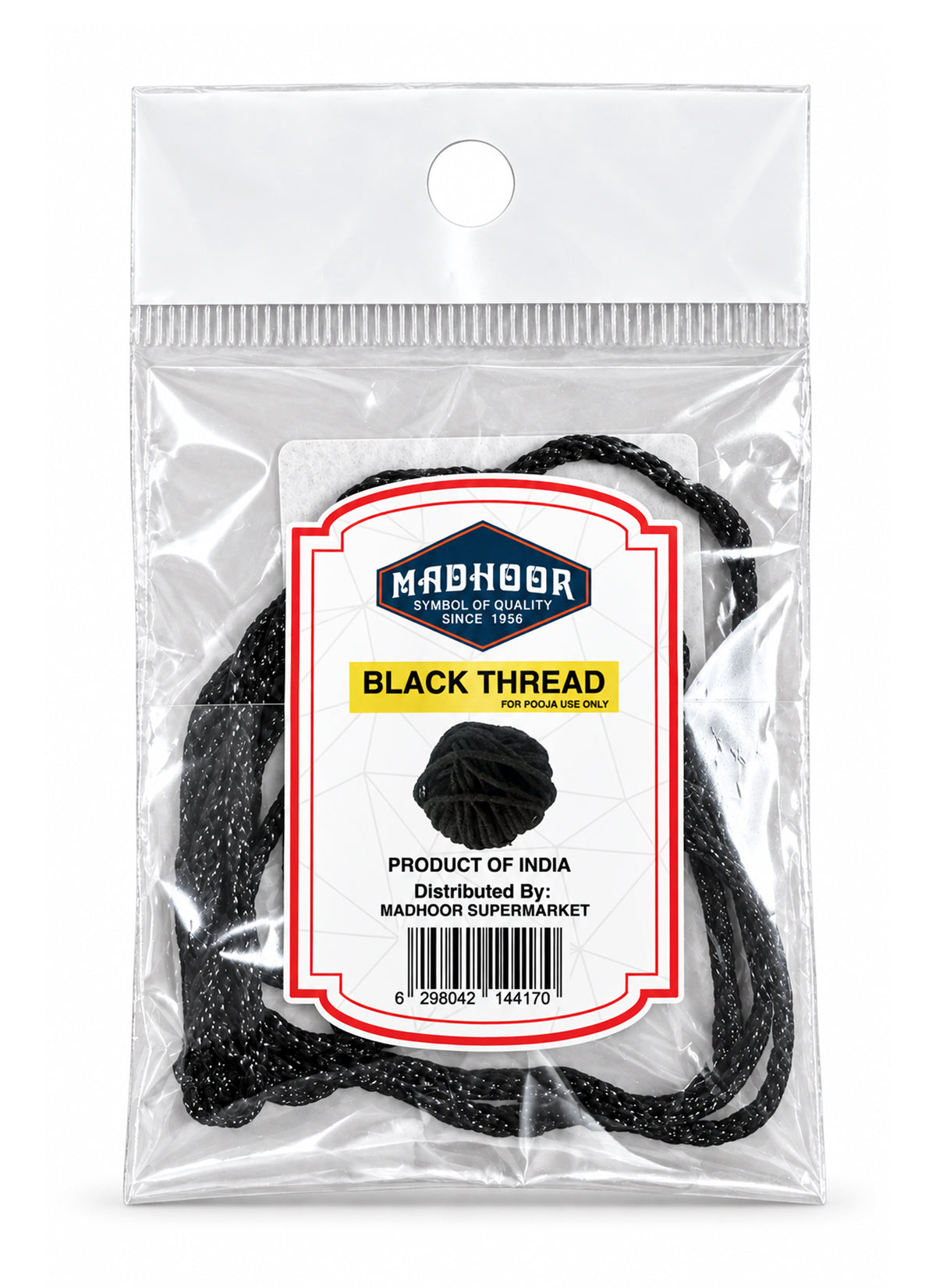 Madhoor Pooja Thread Black 2m