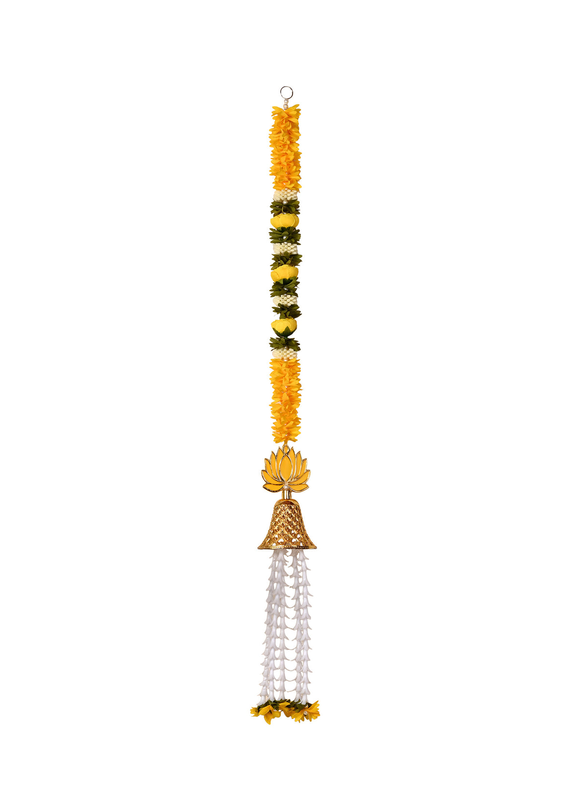 Madhoor Lotus Jhumka Latkan Yellow 3 Feet 1 Piece
