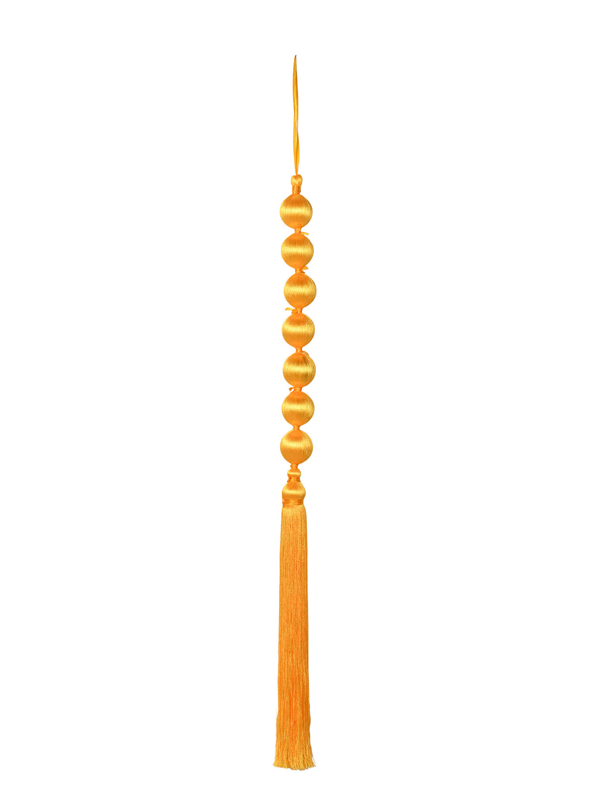 Madhoor Satin Tassel Latkan Yellow 4 Feet 1 Piece