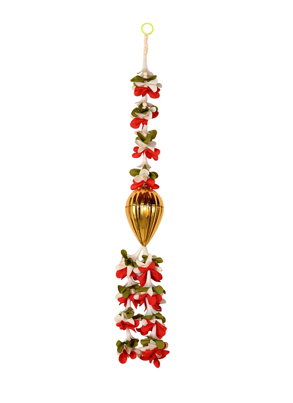 Madhoor Modak Petal Hanging Green White Red 1 Piece