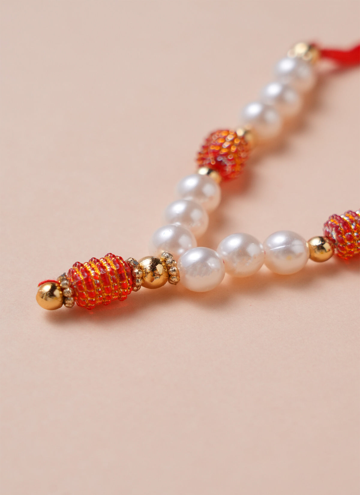 Madhoor Har Garland Pearl Gold-Tone Ivory 1 Step 1 Piece