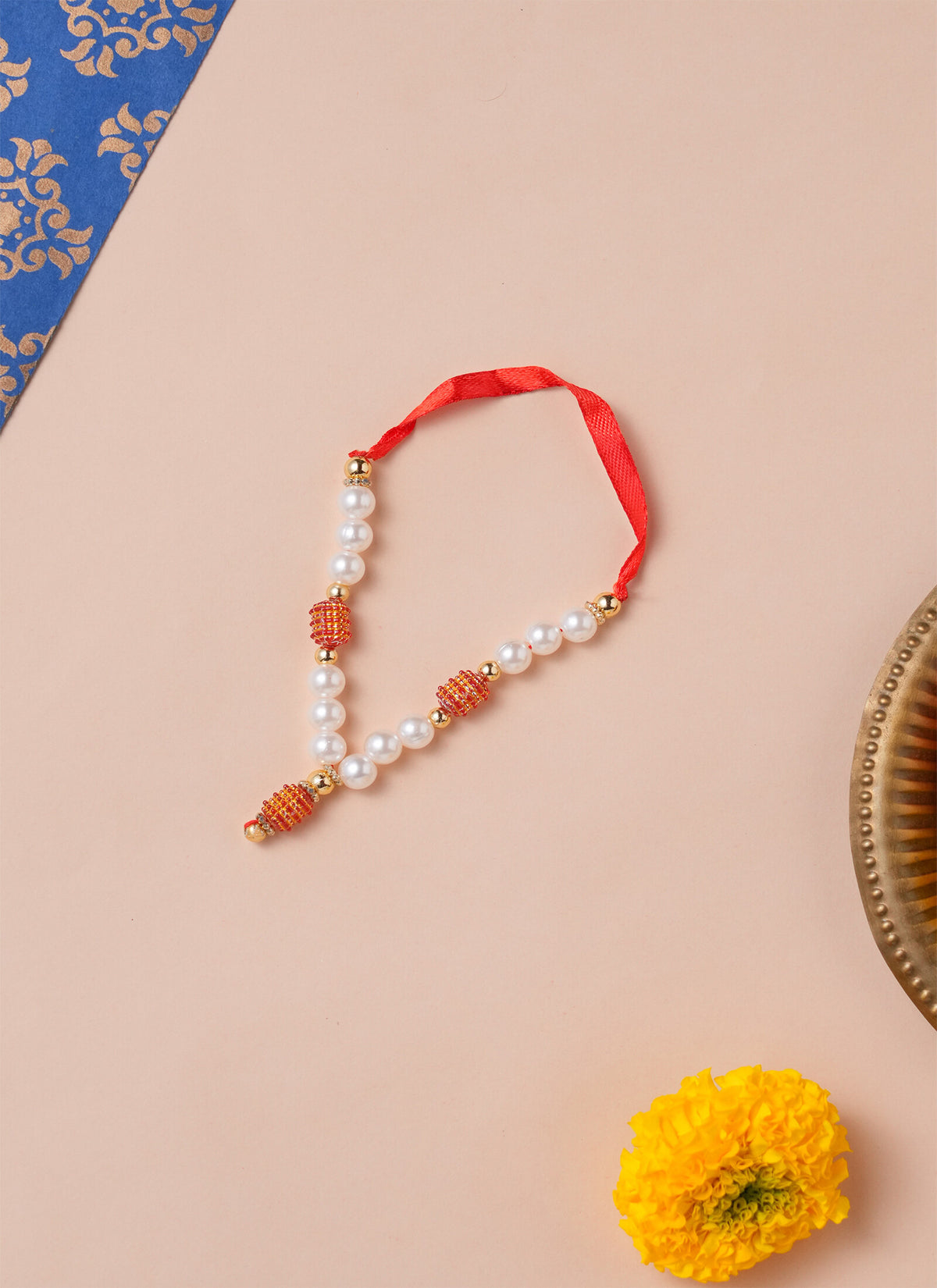 Madhoor Har Garland Pearl Gold-Tone Ivory 1 Step 1 Piece
