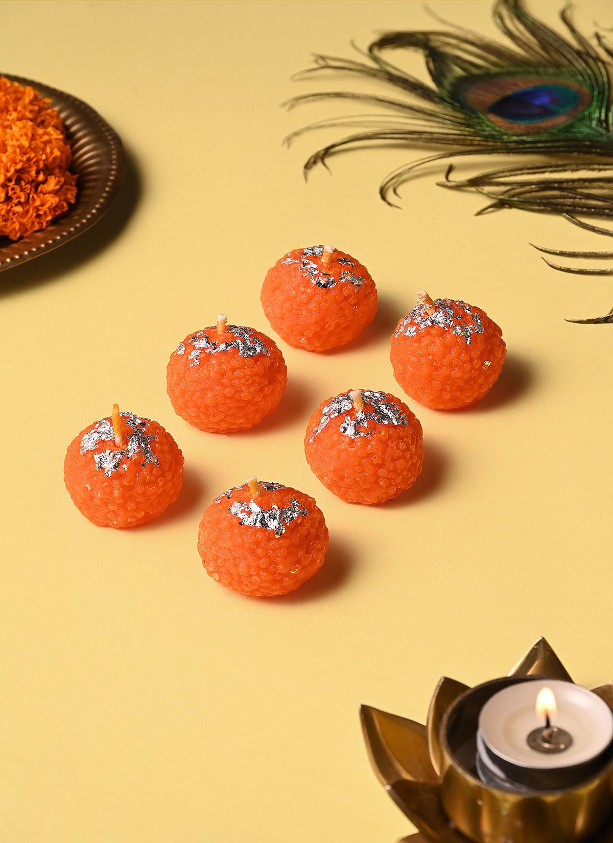 Dana Candle Motichoor Ladoo Gift Set 6 Pieces