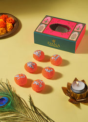 Dana Candle Motichoor Ladoo Gift Set 6 Pieces