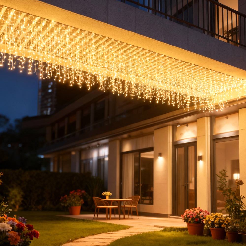 Zayo LED Icicle Lights Warm White 3m x 50 cm