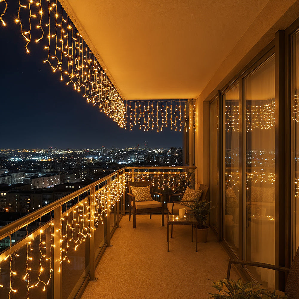 Zayo LED Icicle Lights Warm White 50 cm