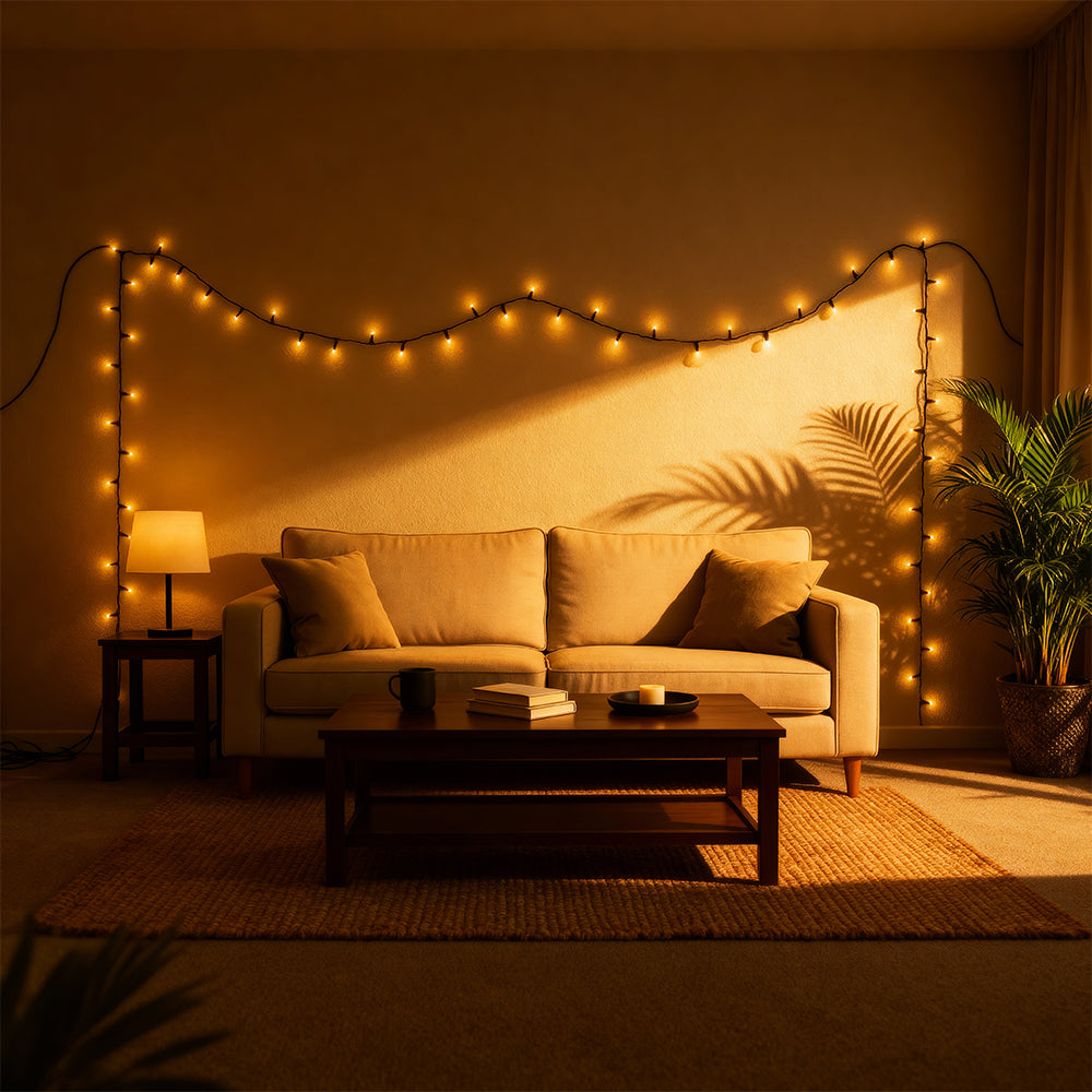 Zayo LED String Lights Warm White 9m