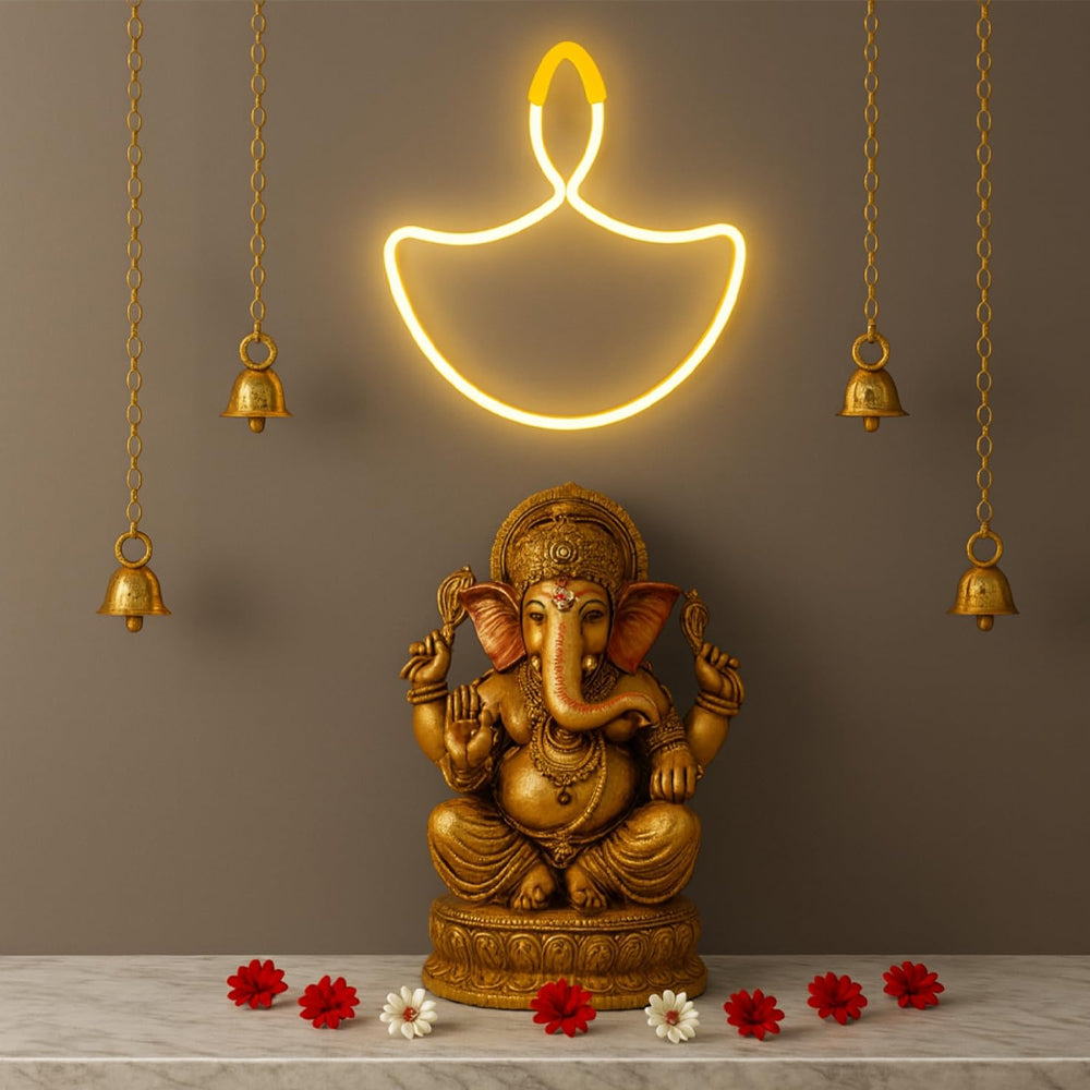Zayo LED Diya Lights Warm White 30 cm