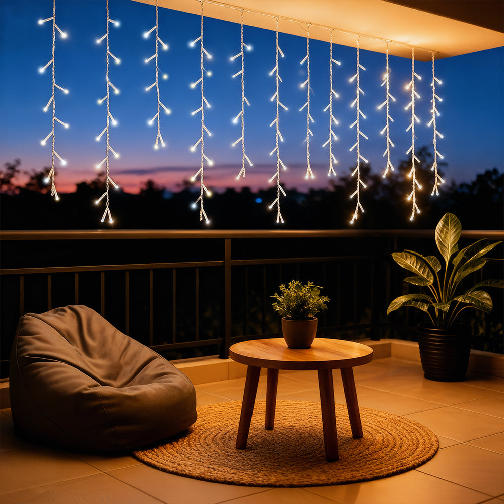 Zayo LED Icicle Lights Warm White 0.7m