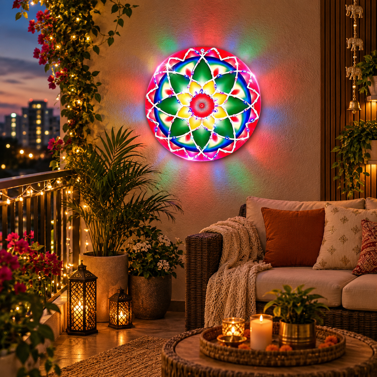 Zayo Peacock LED Festive Lights