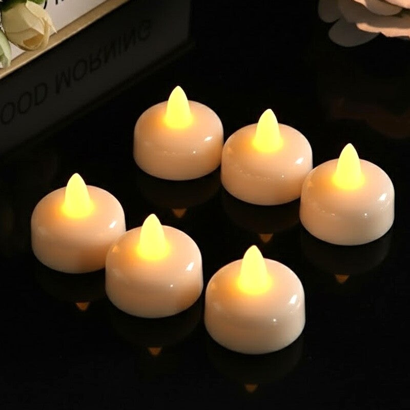 Zayo Battery Floating Flameless LED Tealight Candles Pack of 6