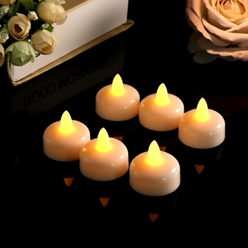 Zayo Battery Floating Flameless LED Tealight Candles Pack of 6