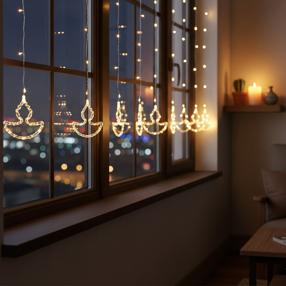Zayo LED Diya Lights Warm White 3m