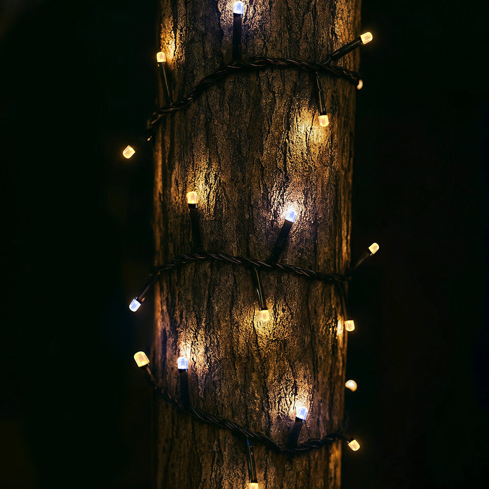 Zayo Round LED String Lights Warm White 50m