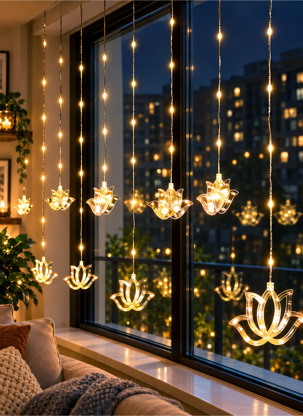 Zayo Lotus LED Festive Lights Warm White 3m