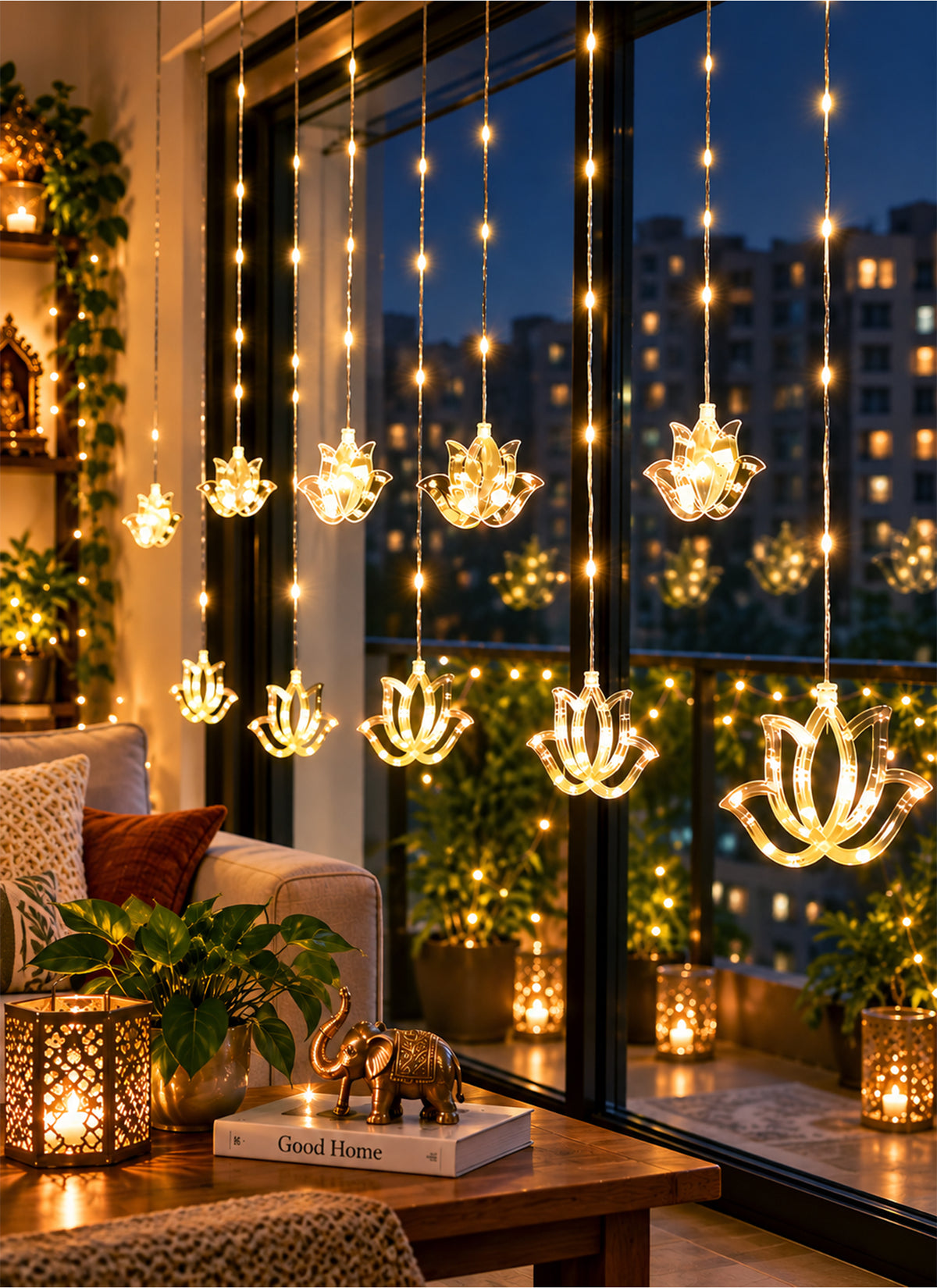 Zayo Lotus LED Festive Lights Warm White 3m