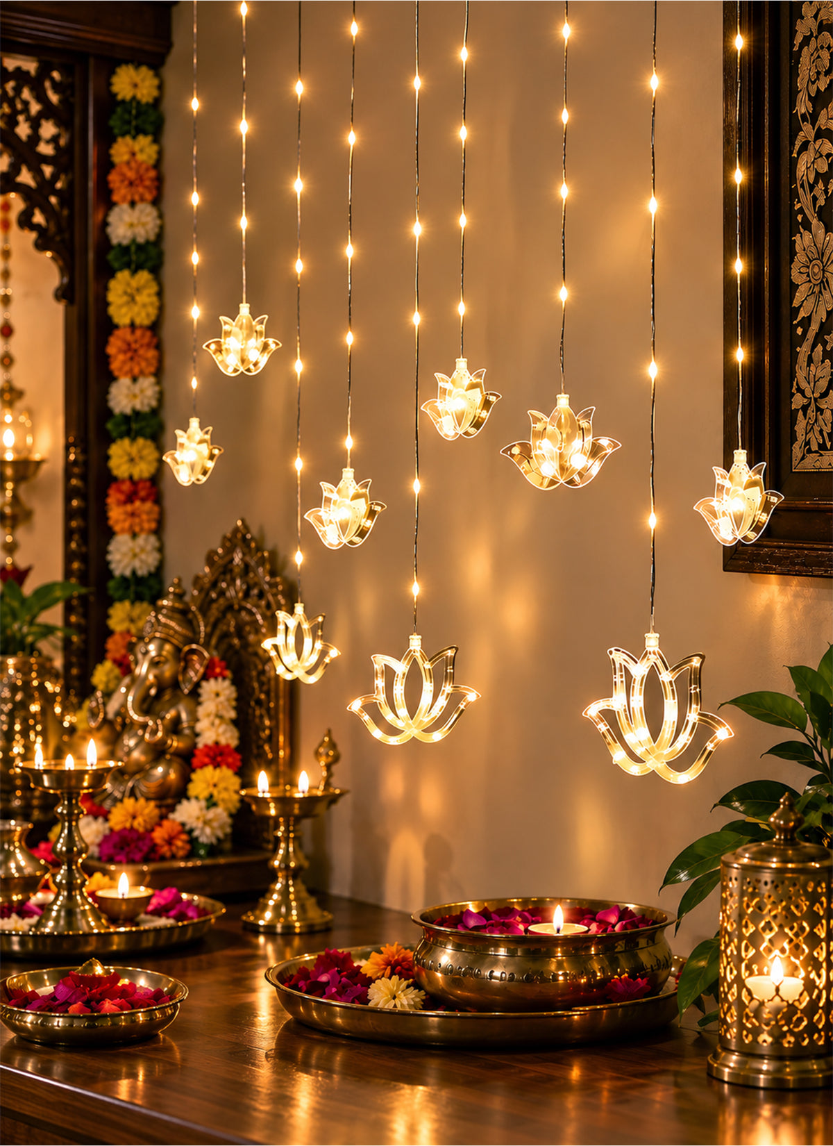 Zayo Lotus LED Festive Lights Warm White 3m