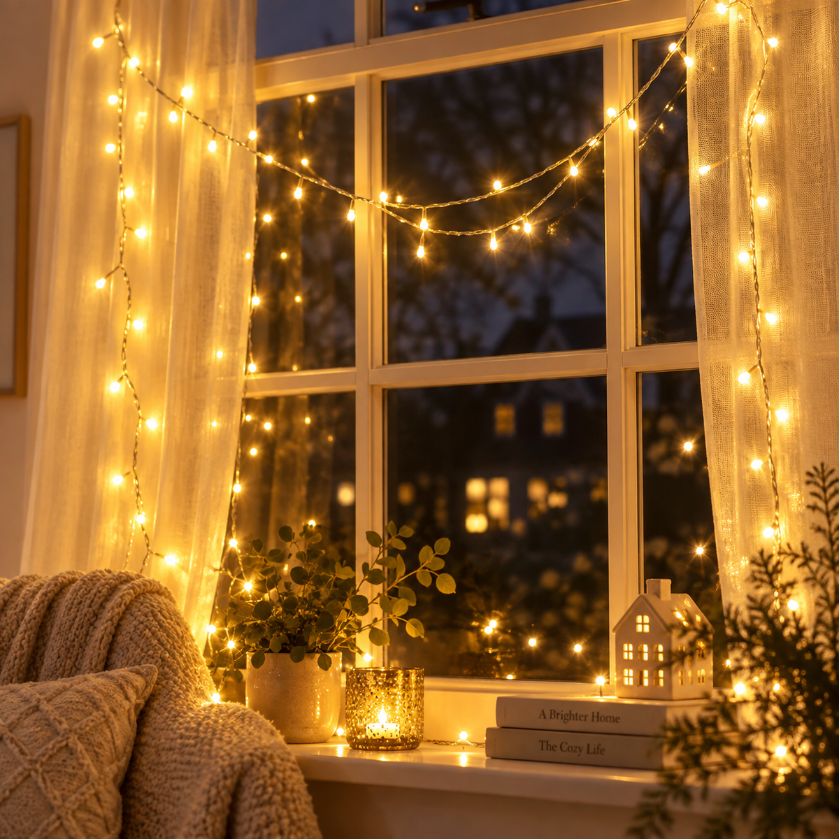 Zayo BIG LED String Lights Warm White 10m