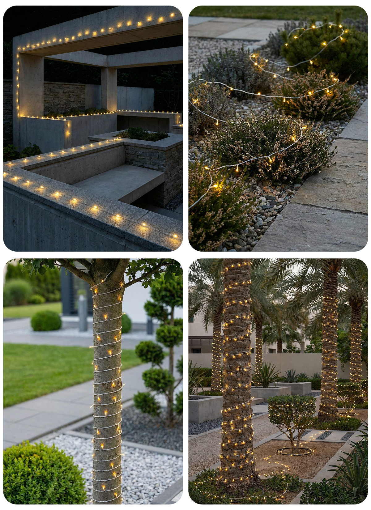 Zayo LED String Lights Warm White 50m
