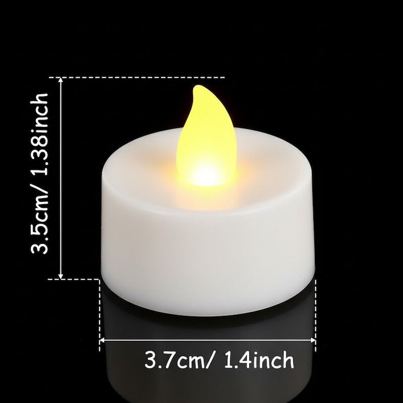 Zayo Battery Flameless LED Tealight Candles Pack of 6