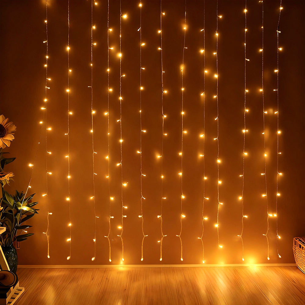Zayo LED Curtain Lights Warm White 3m x 2m