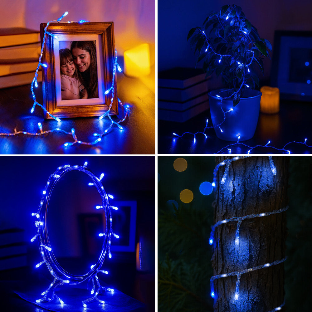 Zayo Micro LED String Lights Light Blue 2.5m
