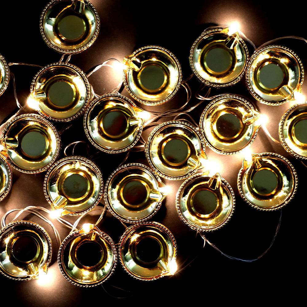 Zayo Diya LED String Lights Gold-Tone