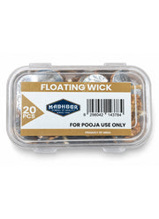 Madhoor Floating Cotton Wicks 20 Pieces
