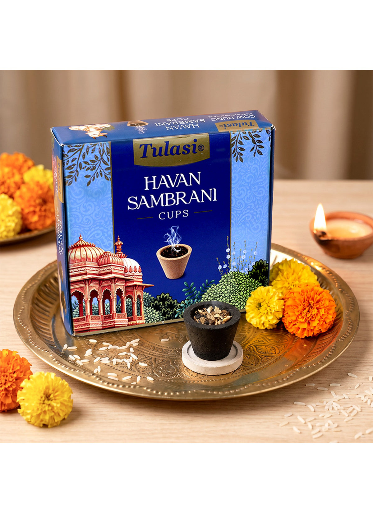 Tulasi Sugandh Lok Havan Sambrani Cups