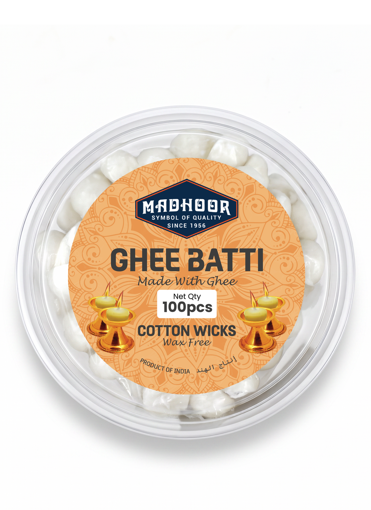 Madhoor Ghee Batti 100 Pieces