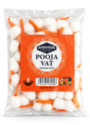 Madhoor Cotton Wicks Orange 50 Pieces