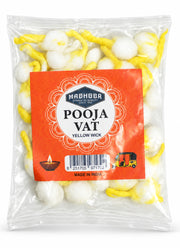 Madhoor Cotton Wicks Yellow 50 Pieces