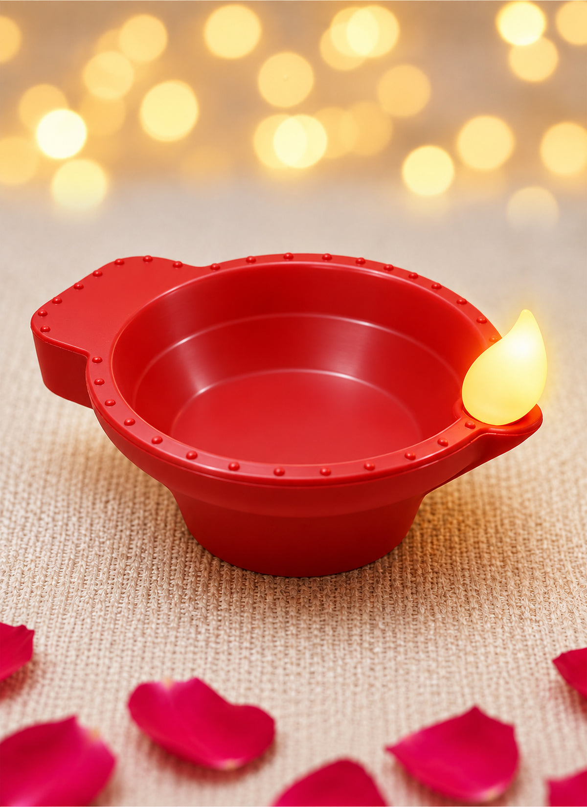 Zayo LED Diya Lights with Water Sensor 6 Pieces