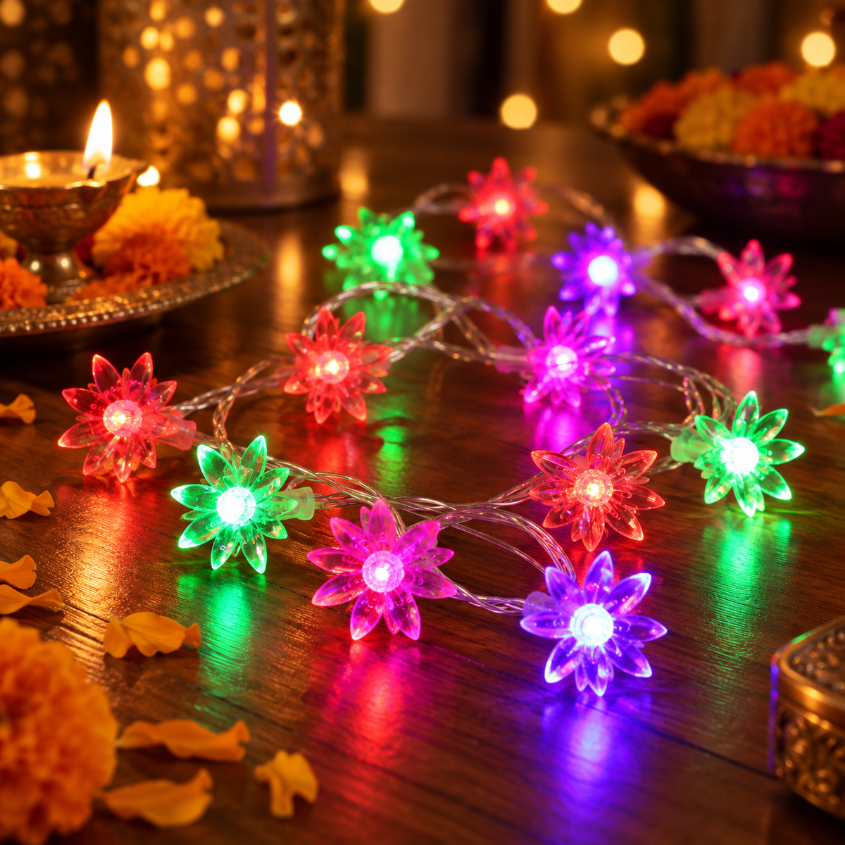 Zayo Flower LED String Lights Multicolour