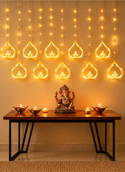 Zayo 2 LED Diya Lights Warm White 3m