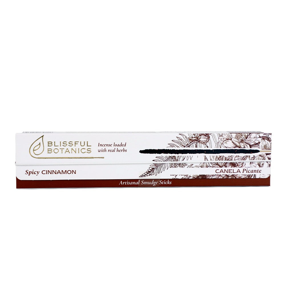 Tulasi Blissful Botanics Spicy Cinnamon Incense Sticks, 8 Sticks