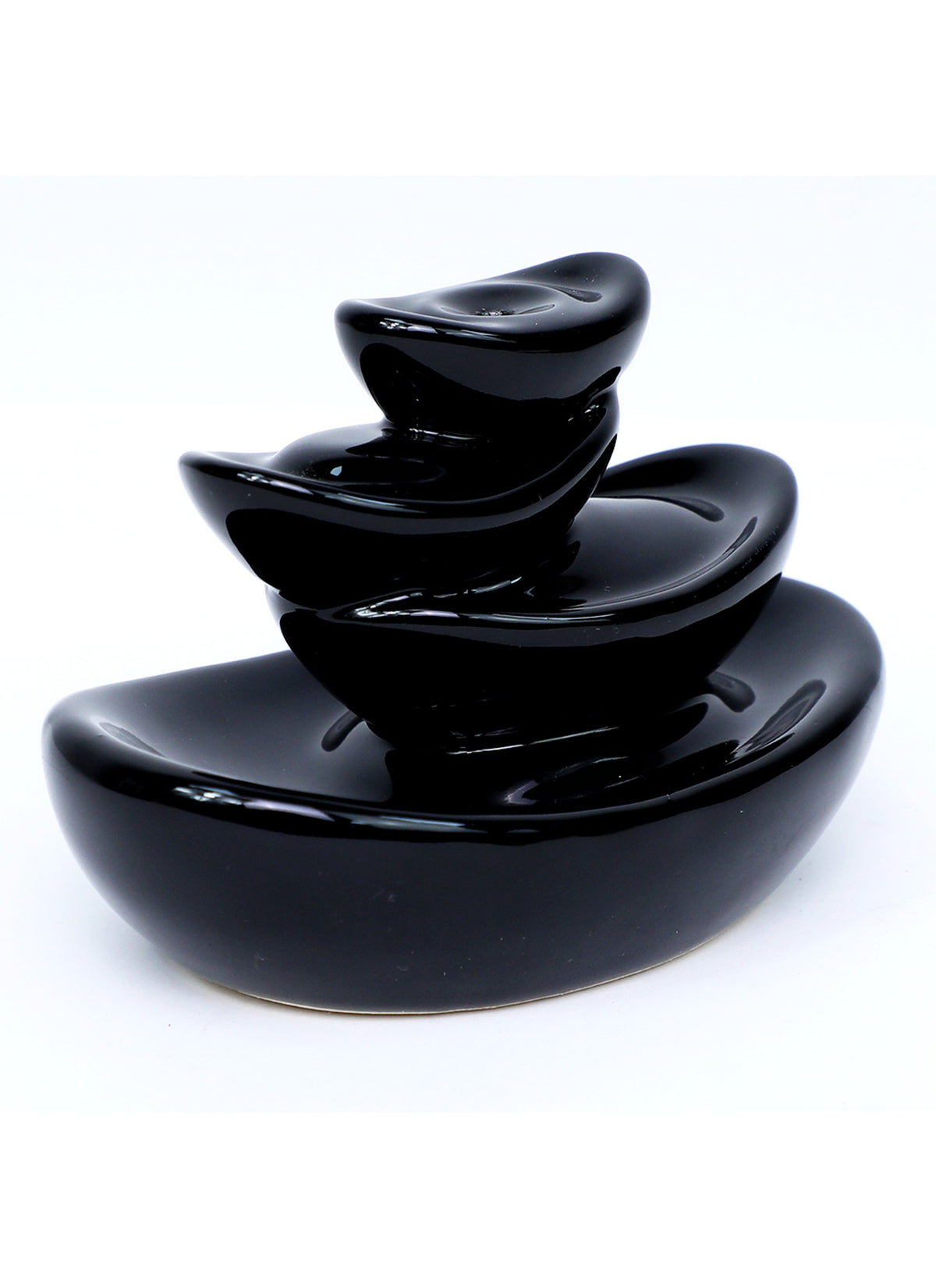 Tulasi Backflow Incense Cone Holder, Zig Zag
