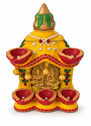 Madhoor Kalash Diya Hatri Yellow 1 Piece