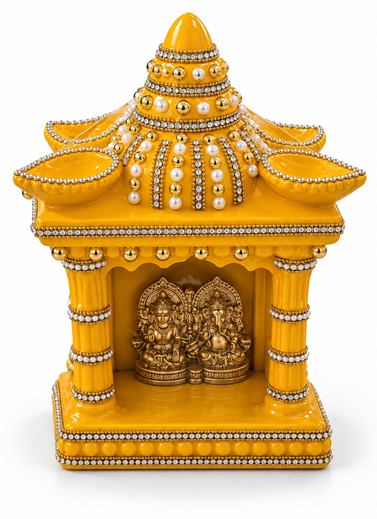 Madhoor Dome Diya Hatri Yellow 1 Piece