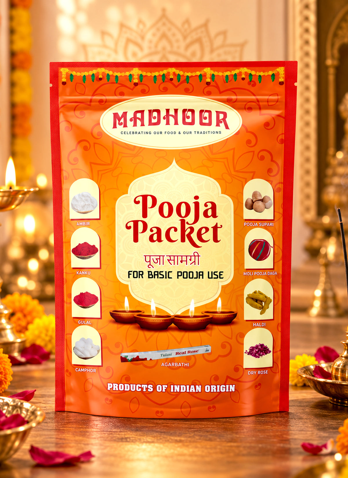 Madhoor Pooja Pack 25 Pieces