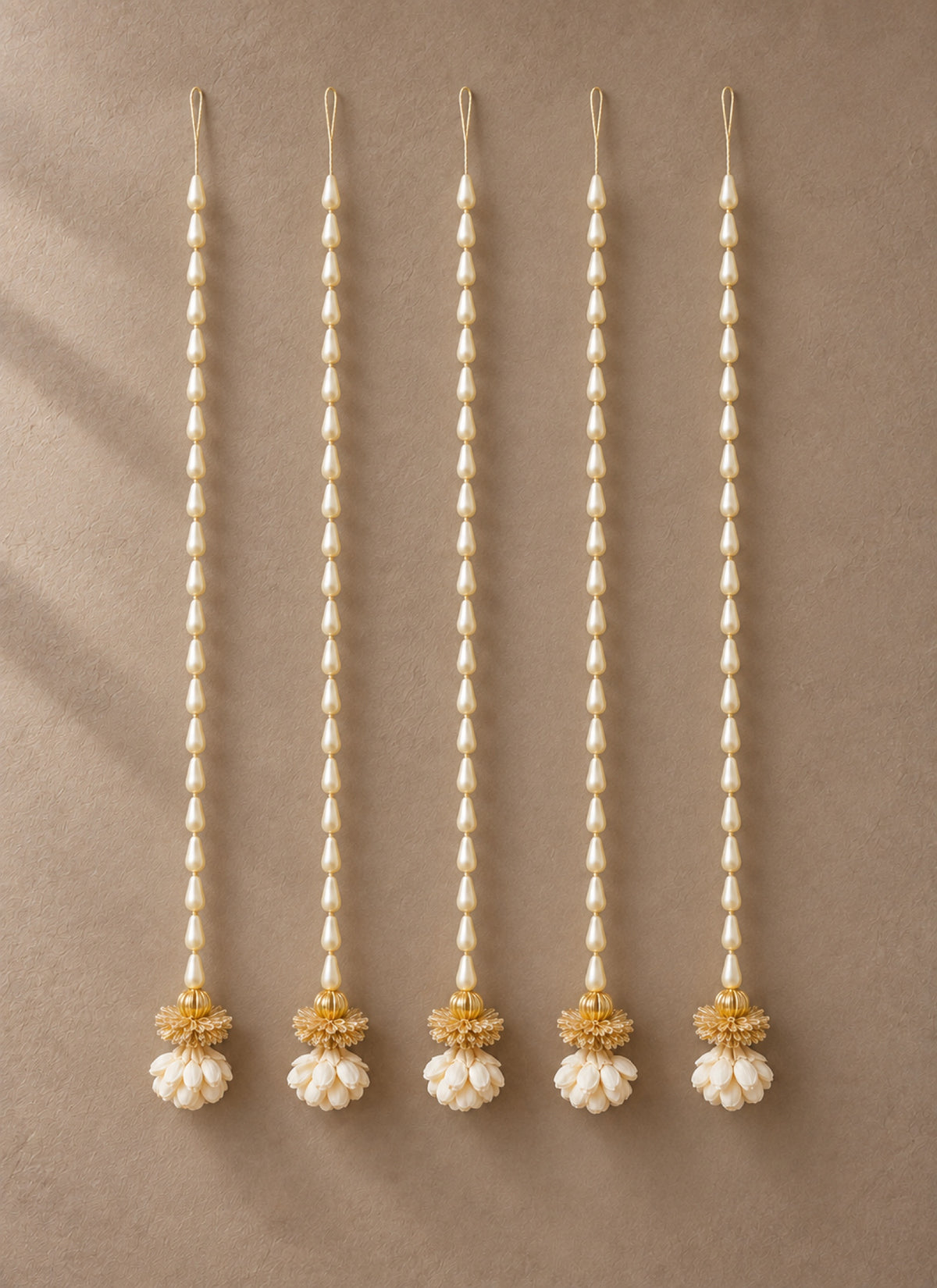 Madhoor Floral Beads Hanging 1.5 Feet Set of 5