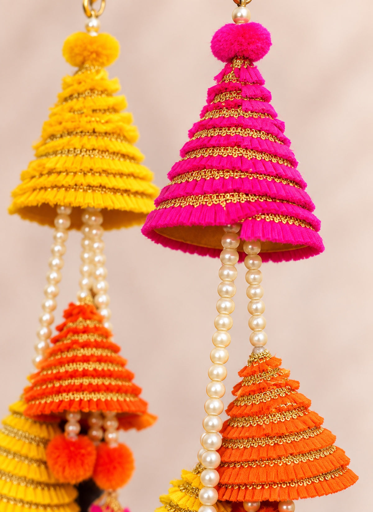 Madhoor Pearl Conical Hanging Multicolour 2 Feet